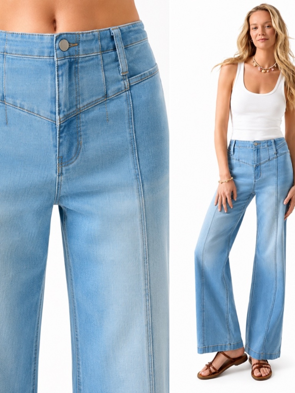 Altar'd State Lennox High Rise Flare Jeans Light Wash 26 NWT Boutique Denim